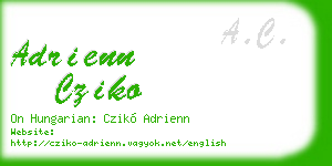adrienn cziko business card